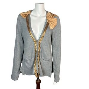 Ethereal Fairy Cardigan Large Y2K Anthropologie Sparrow Cotton Cashmere Gatsby